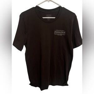 Pendleton Brown  Cotton Logo T-Shirt Men's M Short Sleeve